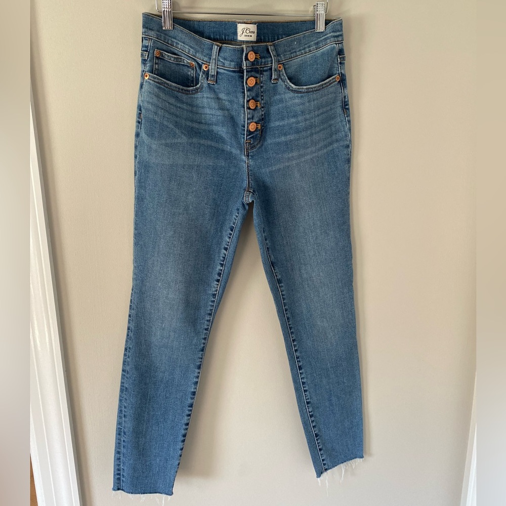 J Crew 9” toothpick jean